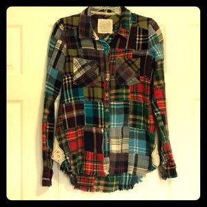Free People We The Free ‘Lost in plaid’ flannel S